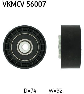 Obrázok Vratná/vodiaca kladka rebrovaného klinového remeňa SKF  VKMCV56007